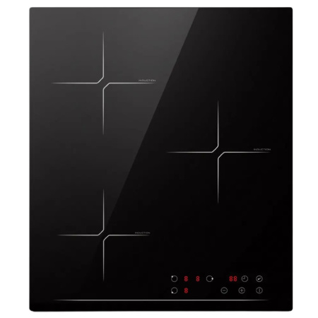 Встраиваемая варочная панель Индукционная Simfer H45I73S070, 45 см, цвет Чёрный