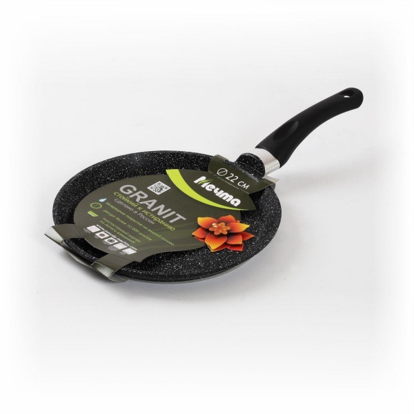 Сковорода блинная Мечта Гранит Black 22 см 12802