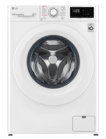 Стиральная машина с фронтальной загрузкой LG F2V3GS3W, Max загрузка - 8,5кг, Max отжим - 1 200об/мин., цвет Белый