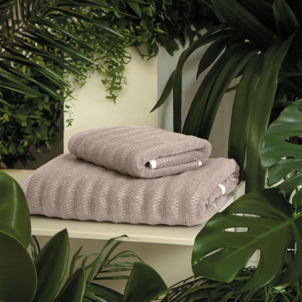 Полотенце Verossa 50/90 Wave&Pixels Махра 450 гр/м2 Кофе/Белый 926004