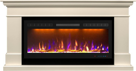 Каминокомплект: Портал California слоновая кость с очагом Royal Flame Crystal 40RF