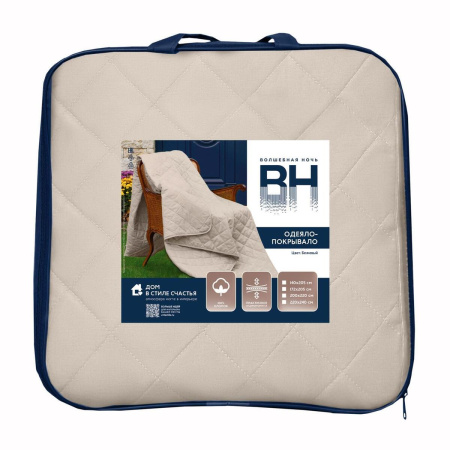 Покрывало Волшебная Ночь 220х240 кремовый 931382