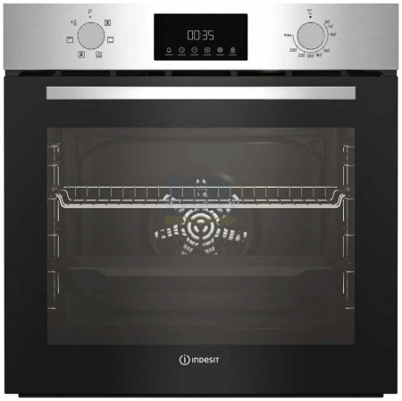 Встраиваемый Электрический духовой шкаф Indesit IFE 3644 J IX, цвет Серебристый
