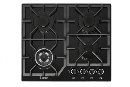 Встраиваемая варочная панель Газовая Gefest 2232-01, 60 см, цвет Чёрный