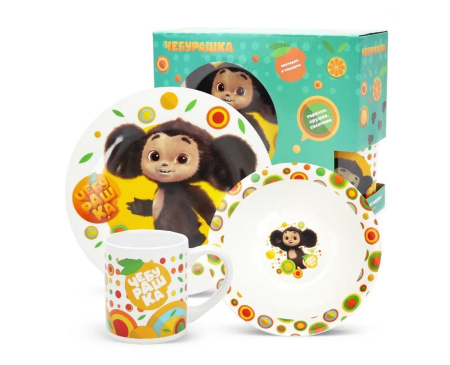 Набор посуды детский Чебурашка 309844