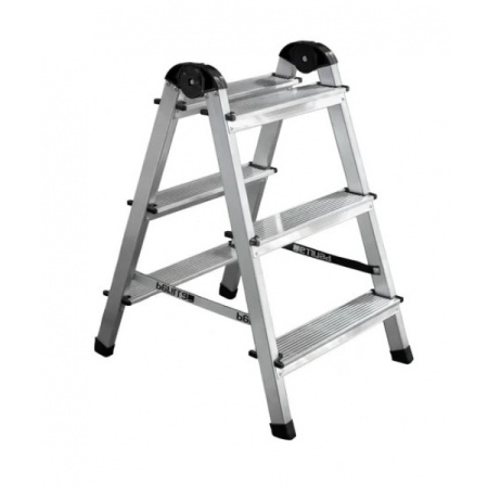 Лестница-стремянка двухсторонняя Perilla алюминевая 3-х ступенчатая 111403