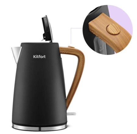 Электрический чайник Kitfort КТ-6792, цвет Чёрный