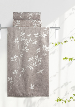 Полотенце Самойловский Текстиль 70/140 Форест Махра 420 г/м2 Мокко/светло-бежевый