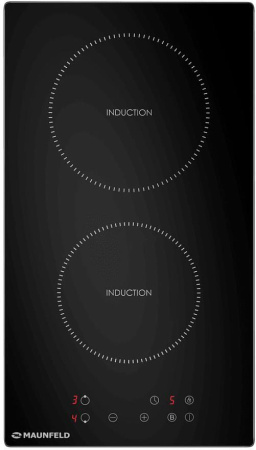 Встраиваемая варочная панель Индукционная Maunfeld AVI292STBK, 29 см, цвет Чёрный