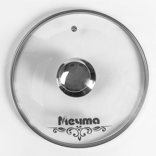 Крышка стеклянная Мечта 28 см с метал. ободом КР28