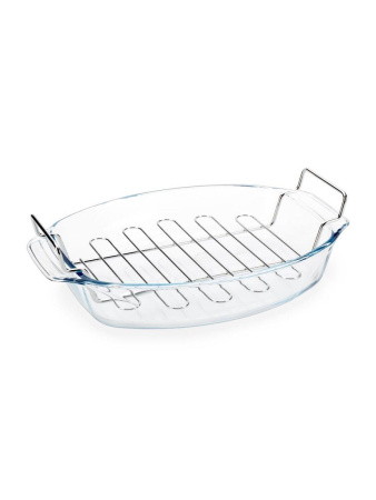 Блюдо для запекания и выпечки Pyrex Irresistible с решеткой 39х27 см 412U000/2019
