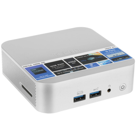 Мини ПК Tecno Mega Mini M1RA Core i5 13420H/16Gb/512Gb SSD/UHD 48EUs (Win11) Silver