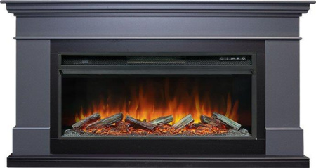 Каминокомплект: Портал California серый графит с очагом Royal Flame Vision 42 LOG LED