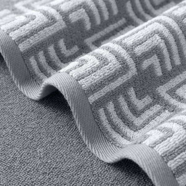 Полотенце Verossa 70/140 Estetica 1 Махра 450 гр/м2 Серый/светло-серый 790222