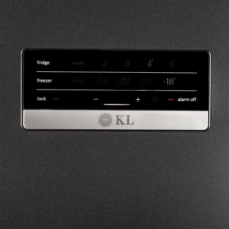 Холодильник KURT LANE RB2008NQ, цвет Чёрный матовый