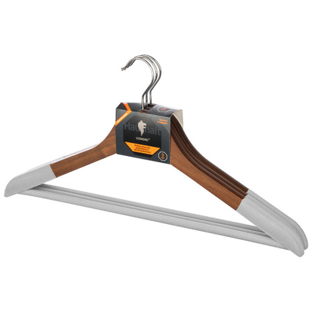 Набор вешалок деревянных Leonord 3 шт темно-коричневый 107909