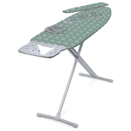 Гладильная доска Ника 10+ тефлон Оливковый с ракушками НТ10+/17