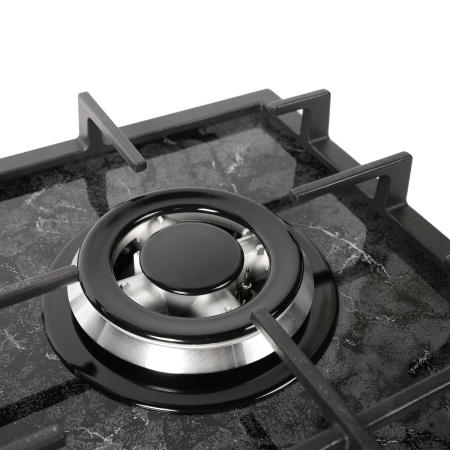 Встраиваемая варочная панель Газовая Gefest 2232-01 Р53, 60 см, цвет Чёрный