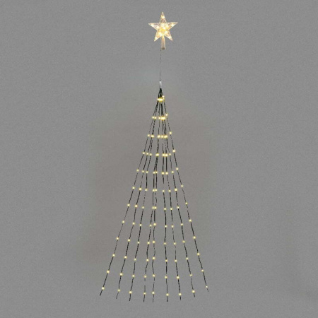 Гирлянда светодиодная Neon Night с макушкой на елку 9 нитей 2 м 200 LED теплый белый 315-896