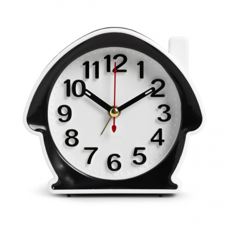 Будильник Рубин Классика черный с белым В6-008