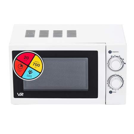 Микроволновая печь VR M20HAW, цвет Белый, 20 л.