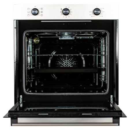 Встраиваемый Электрический духовой шкаф Carbonus 1 FA 622 AA BK/IN, цвет Нержавеющая сталь