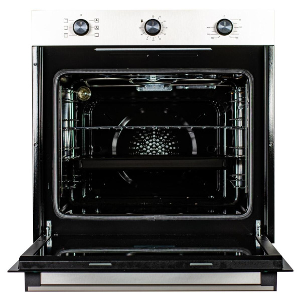 Встраиваемый Электрический духовой шкаф Carbonus 1 FA 622 AA BK/IN, цвет Нержавеющая сталь