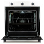 Встраиваемый Электрический духовой шкаф Carbonus 1 FA 622 AA BK/IN, цвет Нержавеющая сталь