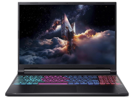 Ноутбук Acer Nitro V 16S Ai ANV16S-41-R4WA Ryzen 7 260/16Gb/1Tb SSD/RTX 5060 8Gb/16" IPS FHD 180Hz (DOS) Black (NH.U03CD.004)