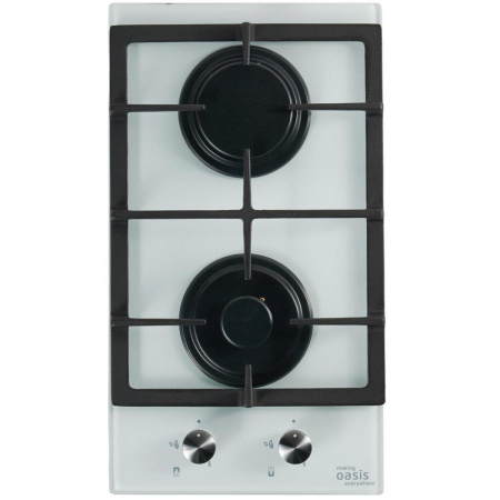 Встраиваемая варочная панель Газовая Oasis P-GWD, 29 см, цвет Белый