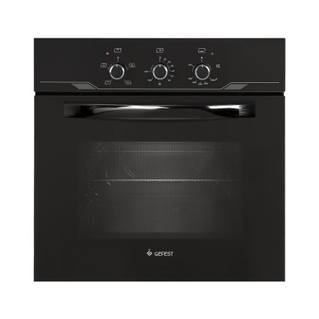 Встраиваемый Газоэлектрический духовой шкаф Gefest ДГЭ 621-01, цвет Чёрный