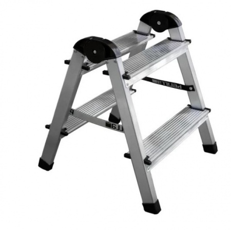Лестница-стремянка двухсторонняя Perilla алюминевая 2-х ступенчатая 111402