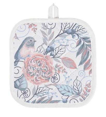 Прихватка Verossa 20/20 Птички серые Хлопчатобумажная ткань 757403