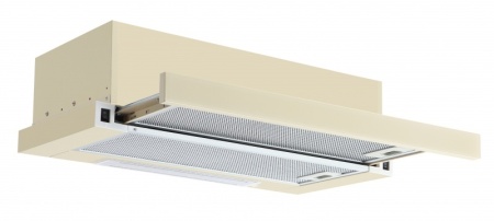 Встраиваемая вытяжка Amari Slide 60, цвет Бежевое стекло, ширина 60см.