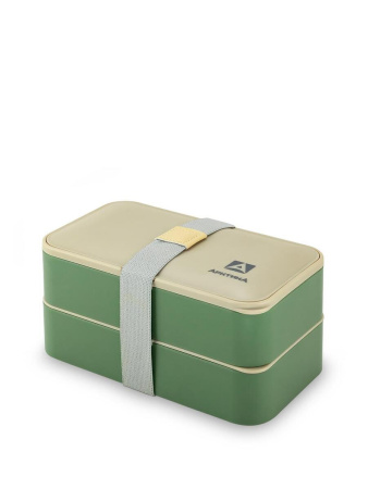 Ланч-бокс Арктика 1200 мл зеленый/бежевый