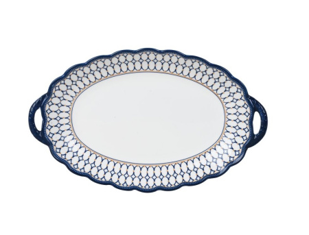 Блюдо Rashel 31 см овальное c ручками R-31104 