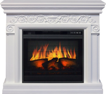 Каминокомплект: Портал Athena белый с очагом Royal Flame Vision 23 EF LED 3D FX