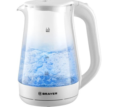 Электрический чайник Brayer BR6112WH, цвет Белый
