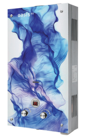 Колонка газова Oasis Eco D-20 кВт (Д) (N), производительность 10 л/мин., Цвет Синий