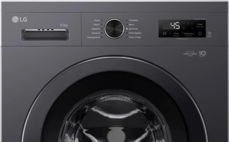 Стиральная машина с фронтальной загрузкой LG F2Y1WS6J, Max загрузка - 6,5кг, Max отжим - 1 200об/мин., цвет Серый