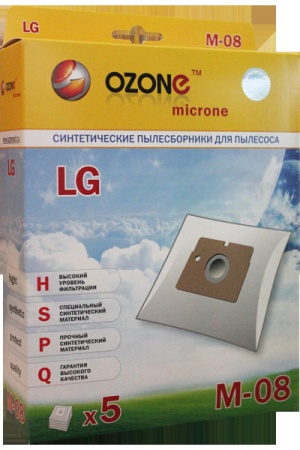 Пылесборник синтетический OZONE M-08 (д/п LG ТВ-36)