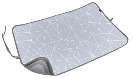 Коврик для глажки белья Ника 75*110 Линии на сером КГ/3