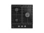 Встраиваемая варочная панель Газовая Oasis P-3MBT, 46 см, цвет Чёрный