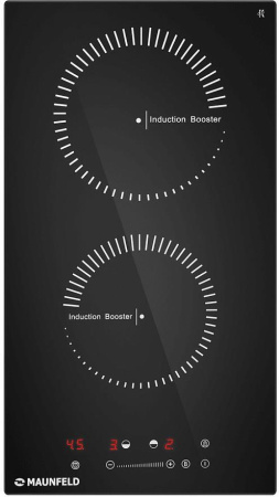 Встраиваемая варочная панель Индукционная Maunfeld CVI292STBKC, 29 см, цвет Чёрный