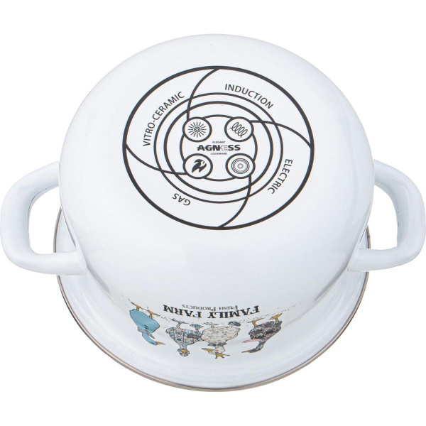 Набор кастрюль Agness Family Farm 4 пр. 1,5 л, 2,8 л 934-718