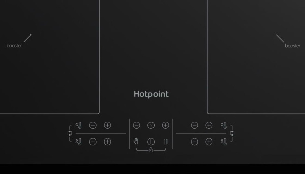 Встраиваемая варочная панель Индукционная Hotpoint HB 1560B2 BA, 59 см, цвет Чёрный