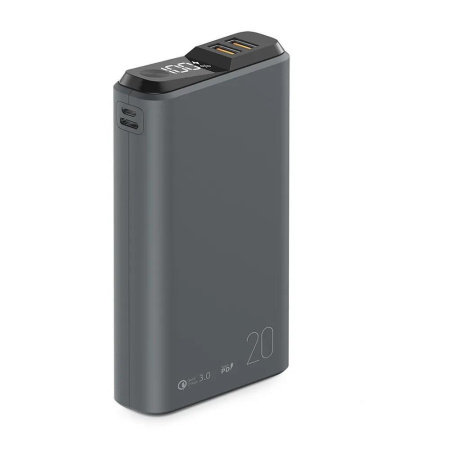Внешний АКБ OLMIO QS-20 20000mAh 22.5W темно серый