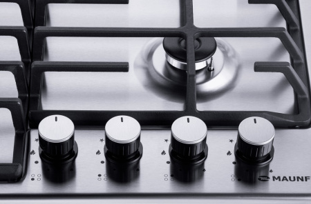 Встраиваемая варочная панель Газовая Maunfeld EGHS.64.63CS/G, 59 см, цвет Нержавеющая сталь