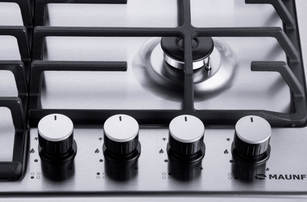 Встраиваемая варочная панель Газовая Maunfeld EGHS.64.63CS/G, 59 см, цвет Нержавеющая сталь