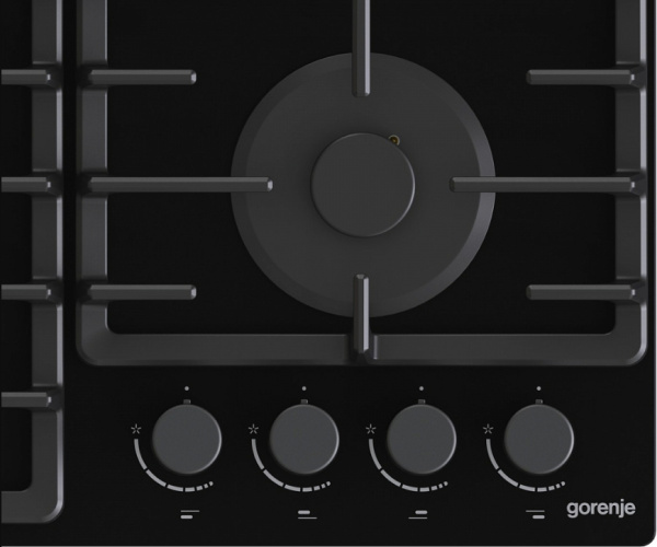 Встраиваемая варочная панель Газовая Gorenje GTW641BHF, 60 см, цвет Чёрный